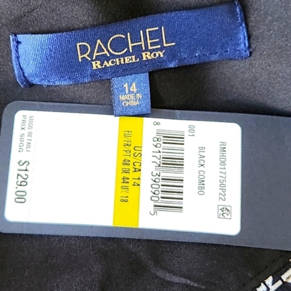 RACHEL ROY🔖NWT! "Print a Line" Halter Dress - Size 14 - Picture 13 of 15